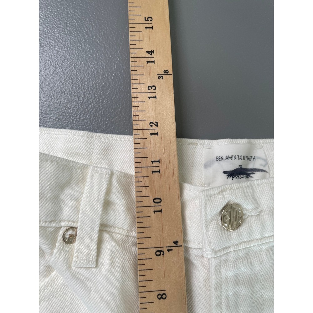 Madewell x Benjamin Talley Smith Jeans Coolidge Low Rise Wide Leg 30 White Chalk - Picture 16 of 16